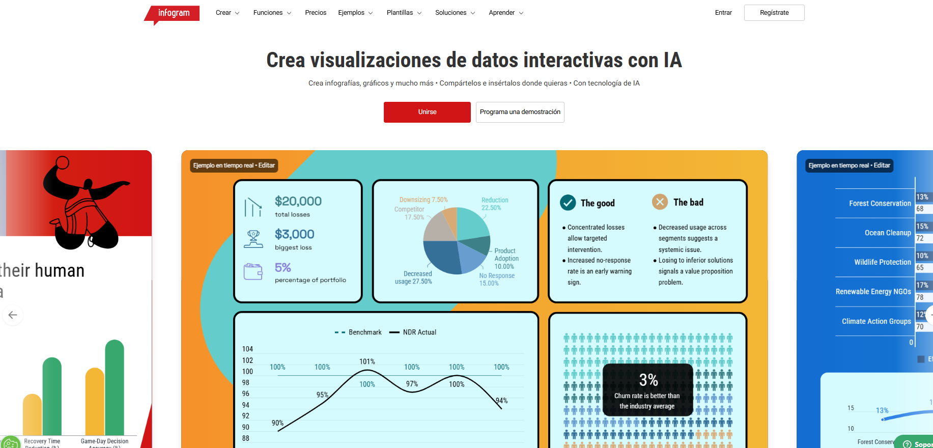 interfaz Infogram