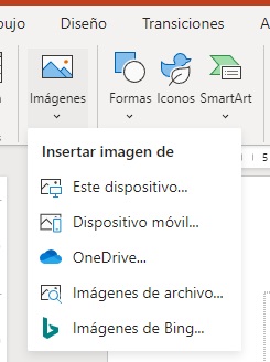 Insertar imágenes Powerpoint