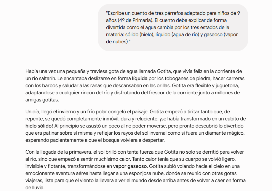 Ejemplo de prompt correcto