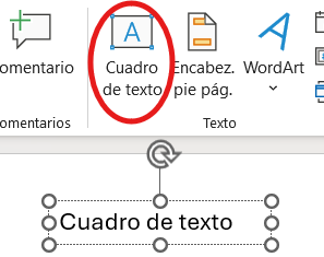 Cuadro de texto powerpoint Cuadro de texto powerpoint