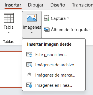 Insertar imágenes Powerpoint Insertar imágenes Powerpoint