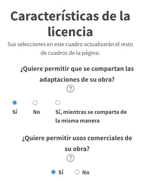 Selector licencias Selector licencias