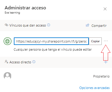 Administrar acceso con enlace