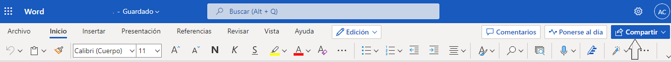 word compartir