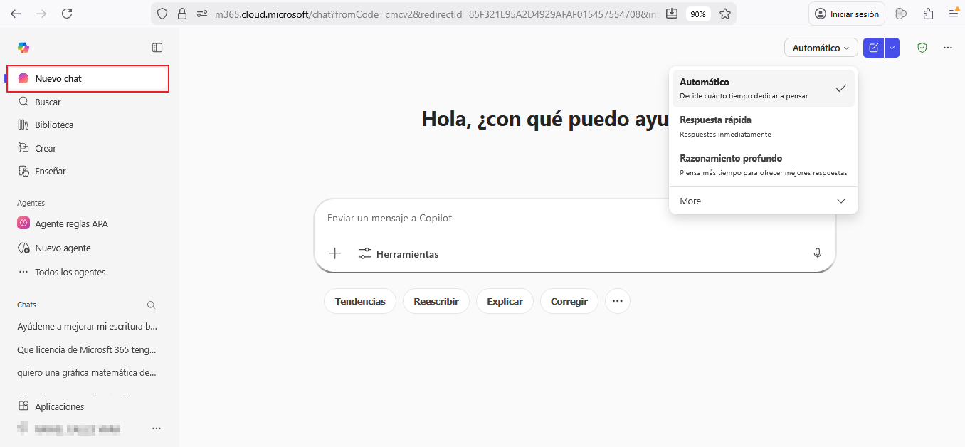Nuevo chat Nuevo chat