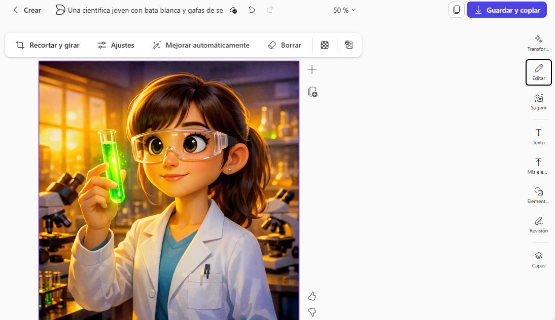 crear científica