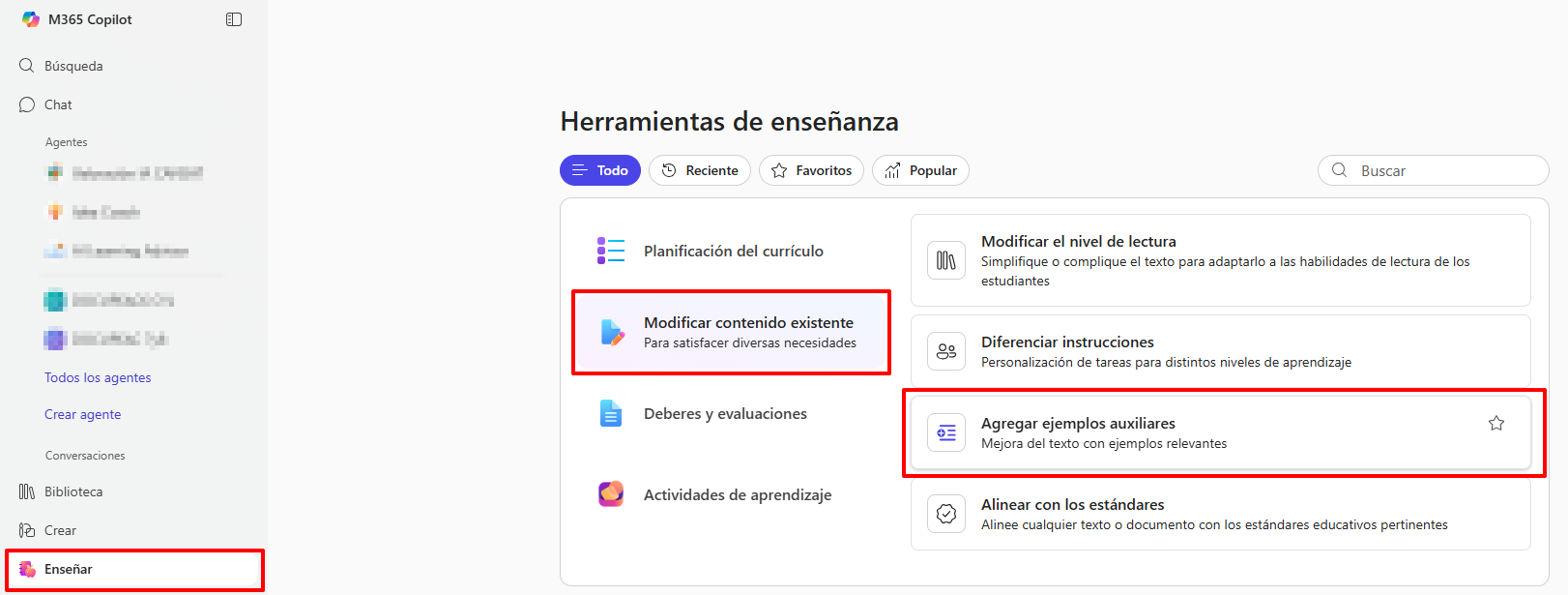 Agregar ejemplos auxiliares