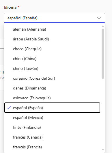Idiomas