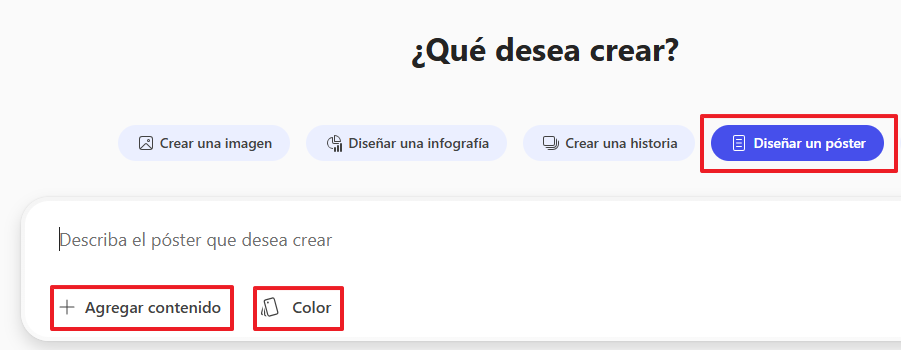 Diseñar un póster
