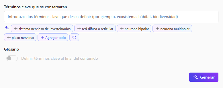 Términos clave