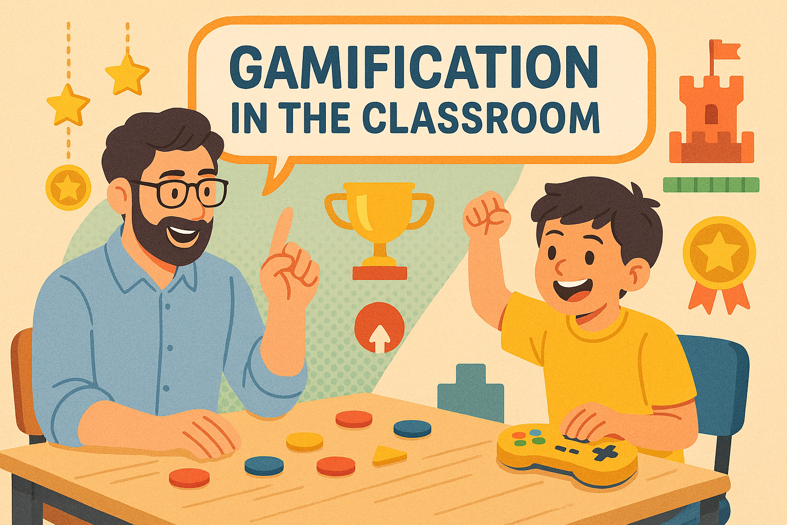 Alegoría de la gamificación en el aula