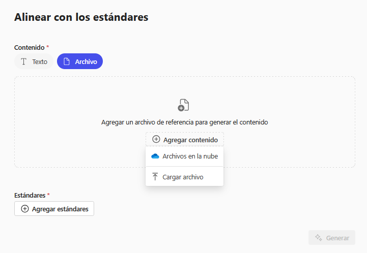 Alinear2 Pantallazo para meter el contenido en Alinear con los estandares