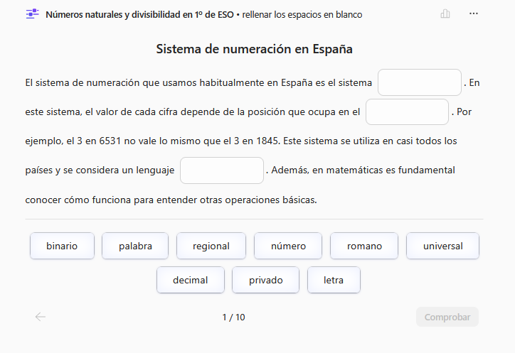 Pantallazo de la vista previa del relleno de los huecos
