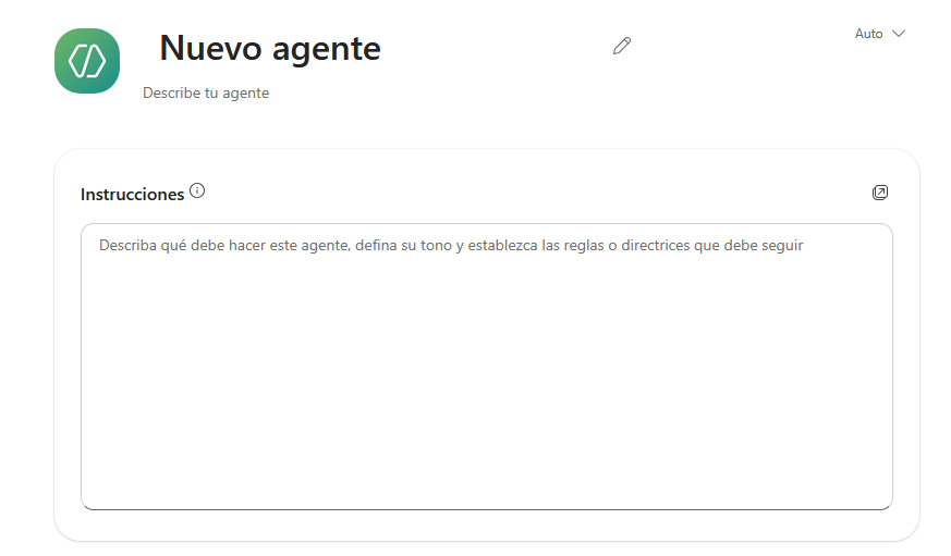 Pantallazo de las partes que forman un agente 1