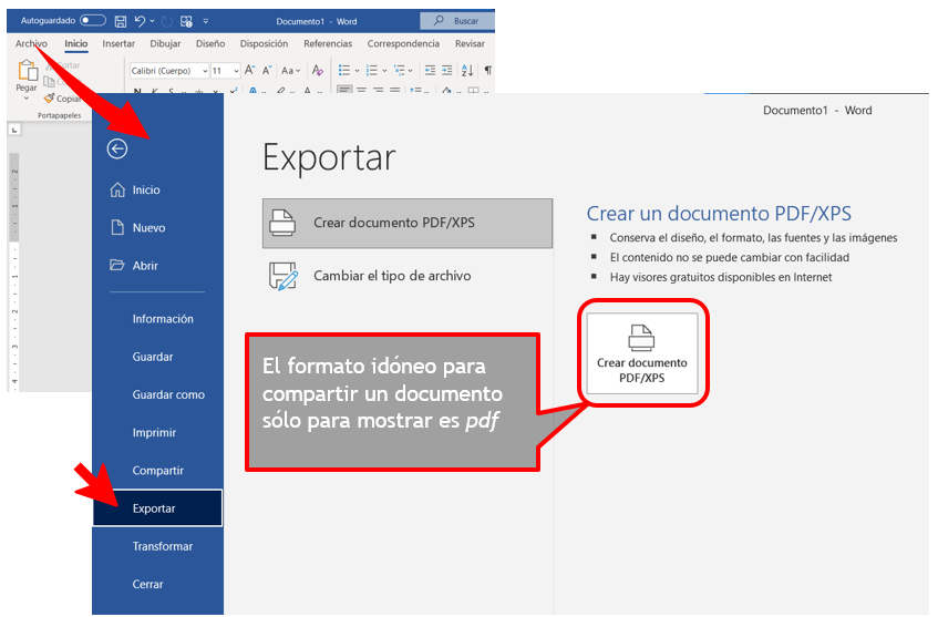 Exportar a pdf