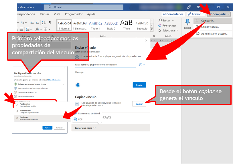Compartir Outlook para ver