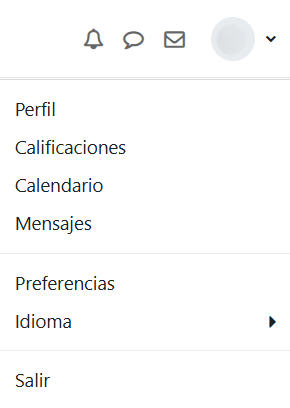 Menú usuario