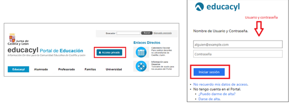 Iniciar acceso al portal
