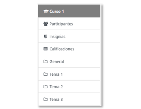 Foto de navegación dentro de un curso