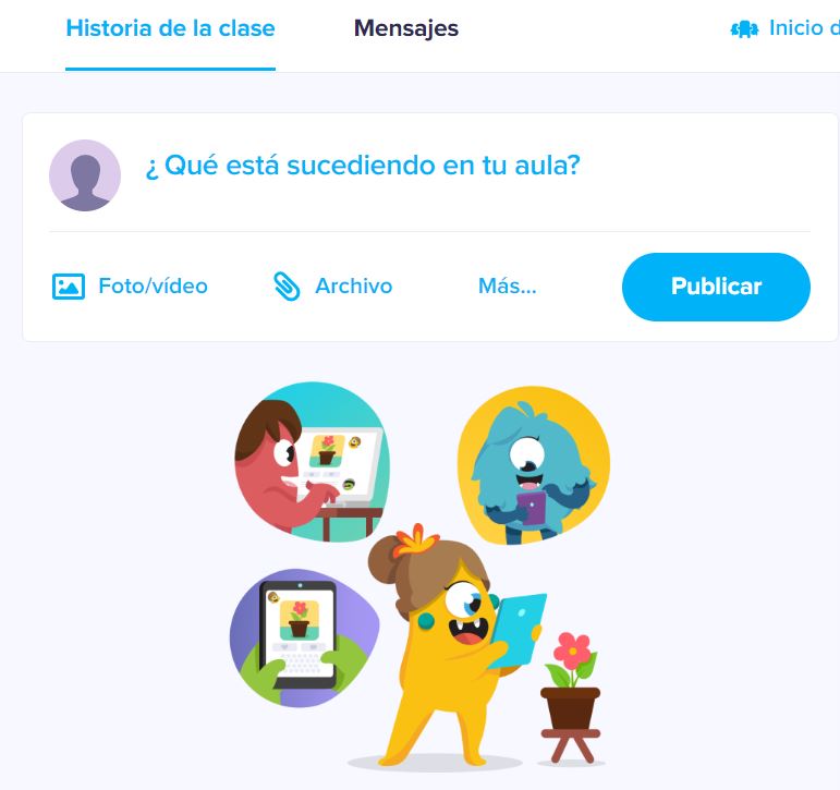 Ejemplo de muro en ClassDojo