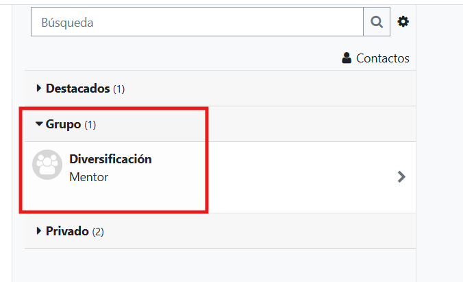Mensajes de grupo