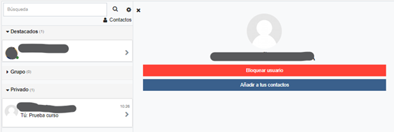 Eliminar o añadir a contactos