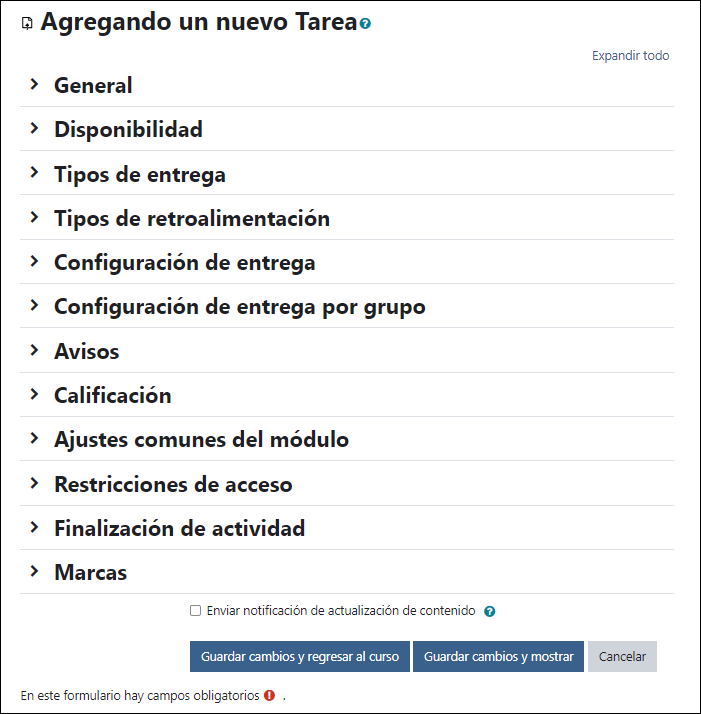 Agregar tarea