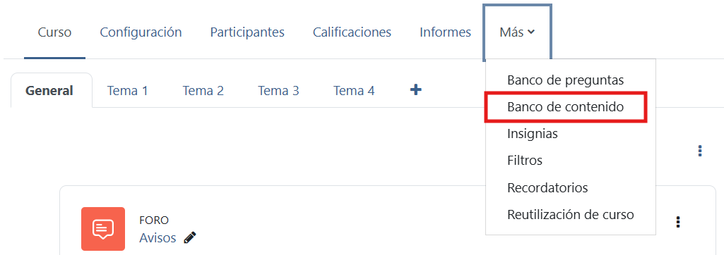 Banco de contenido