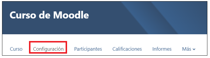 Configuración