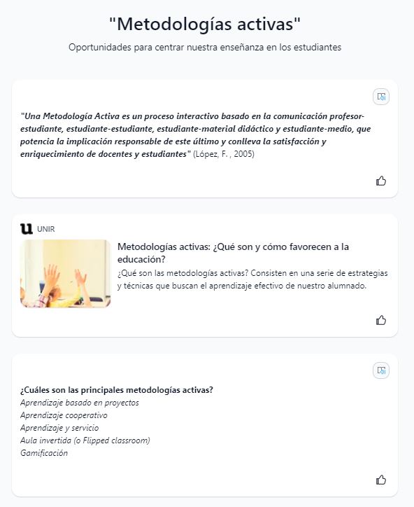 Ejemplo de Wakelet: Metodologías activas