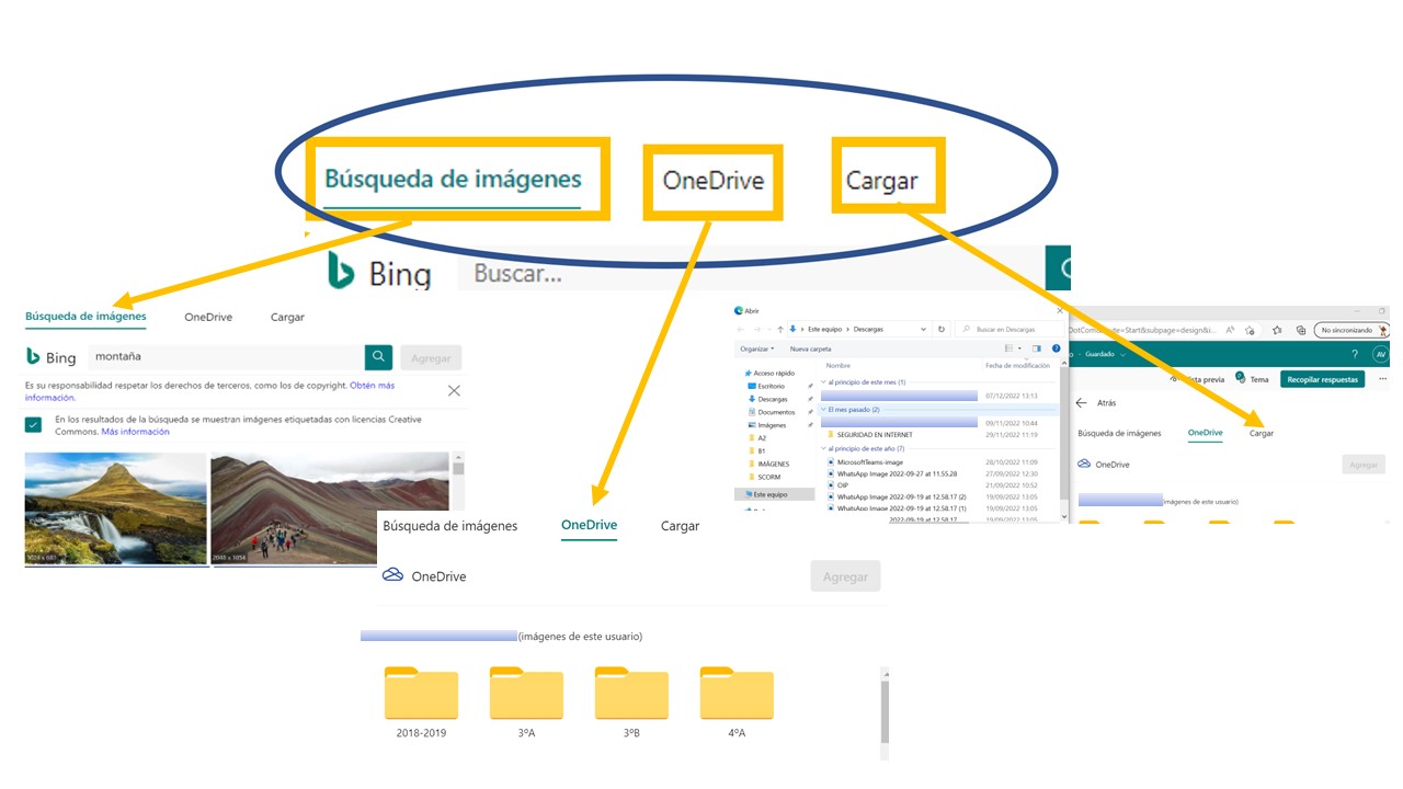 Insertar contenido multimedia Captura pantalla