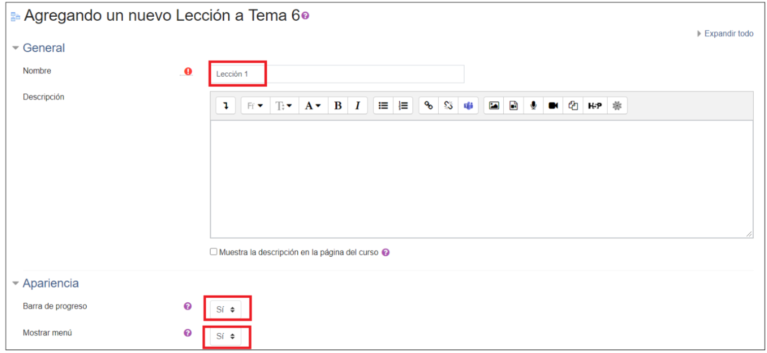 Lección 3: menú creación de nuevo tema Lección 3: menú creación de nuevo tema