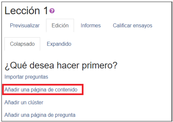 Lección 04: añadir página de contenido Lección 04: añadir página de contenido