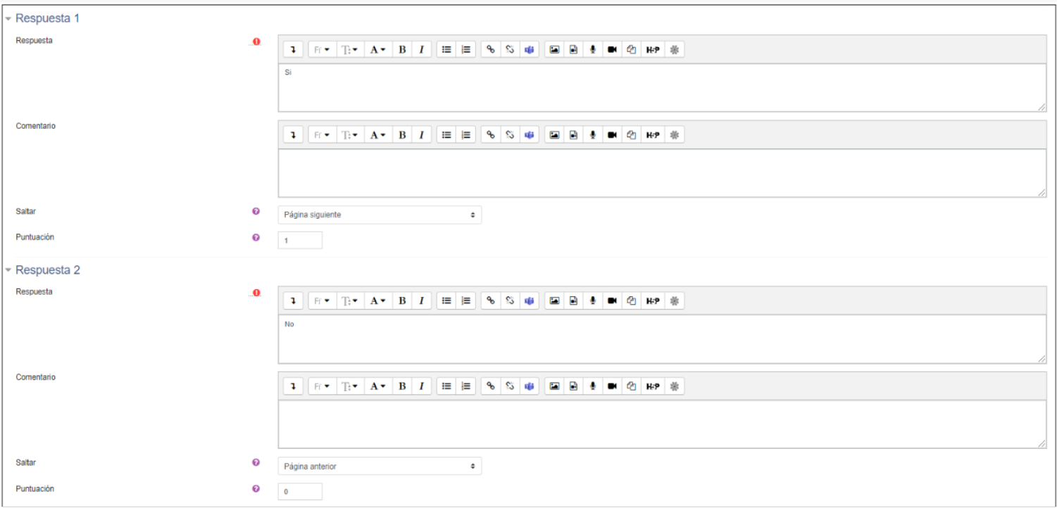 Lección 13: configuración en función de la respuesta Lección 13: configuración en función de la respuesta