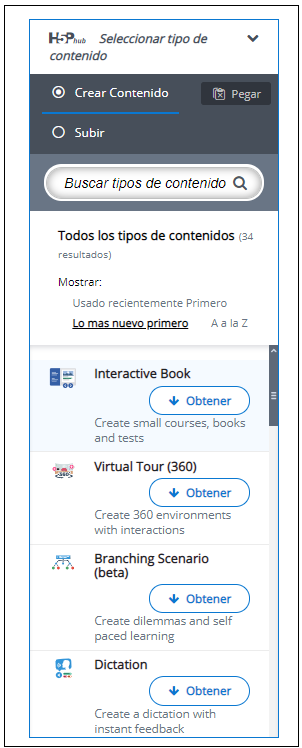 H5P 02: tipos de contenidos H5P H5P 02: tipos de contenidos H5P