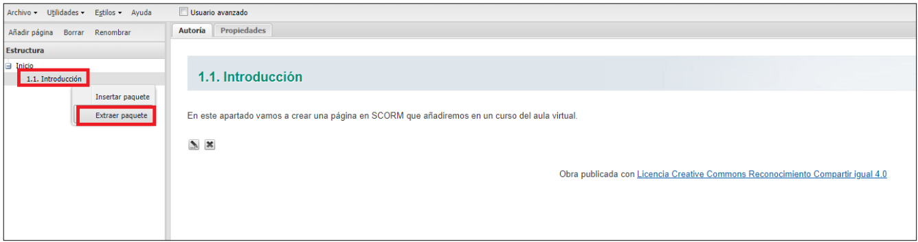 Scorm 04: extracción paquete Scorm 04: extracción paquete