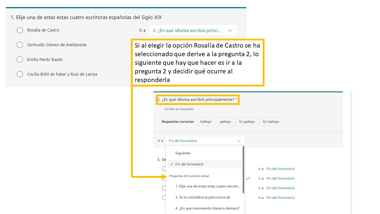 Ramificación Captura de pantalla Forms