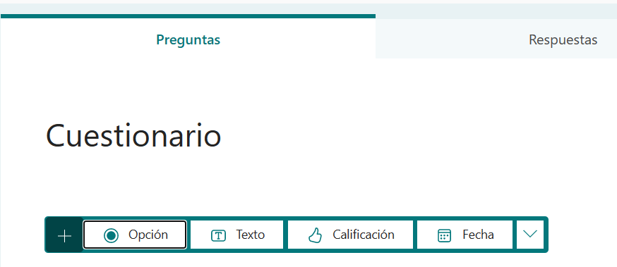 Creación de cuestionarios 