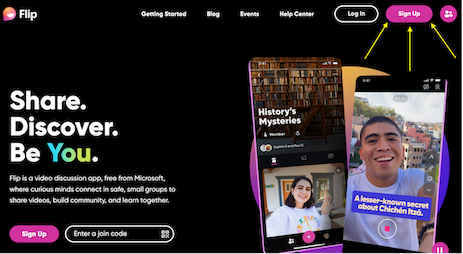 Acceso a FlipGrid 4 Acceso a FlipGrid