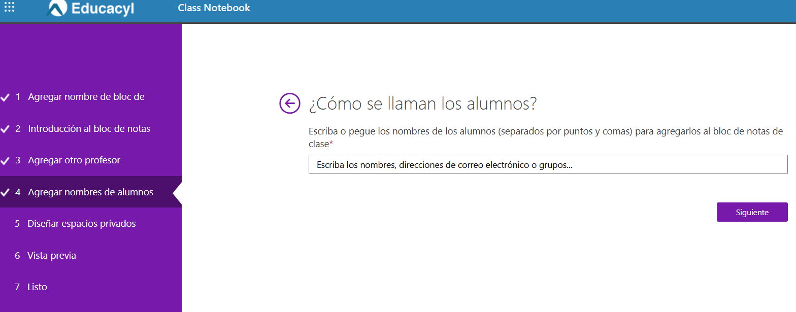 Configuración Class Notebook