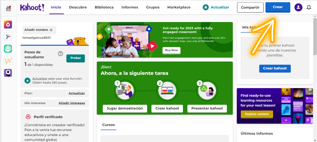 Cuestionario Kahoot! A2
