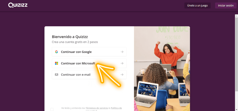 Registro Quizizz