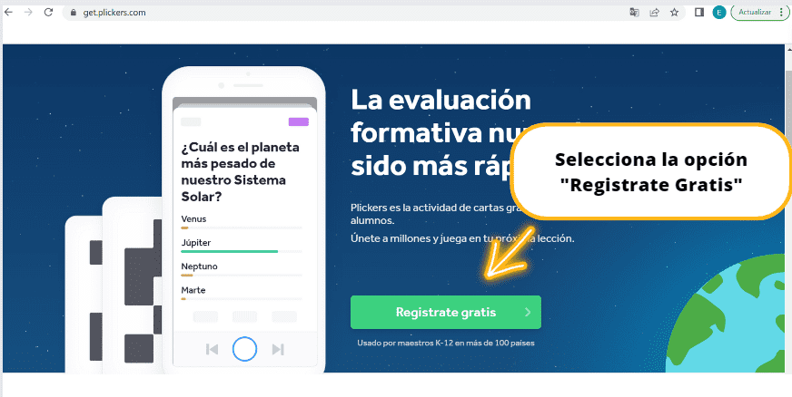 Registro Plickers A2