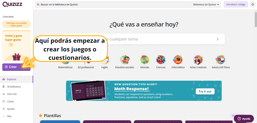 Cuestionarios Quizizz