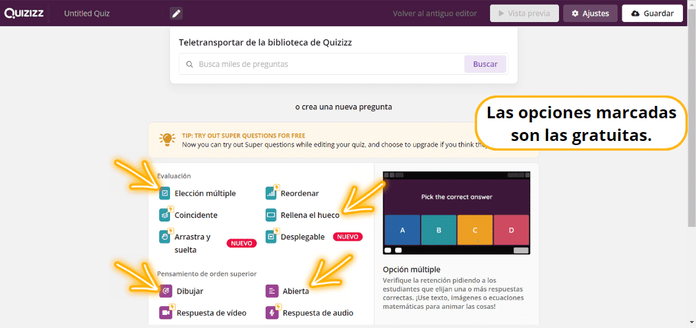 Cuestionarios Quizizz