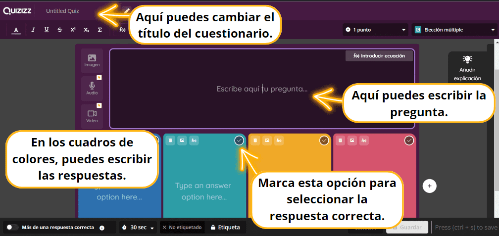 Cuestionarios Quizizz