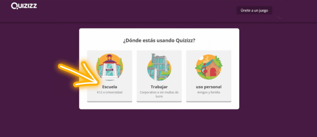Registro Quizizz