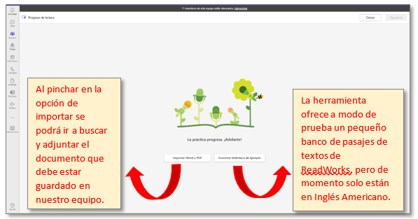 Cargar pasaje de lectura