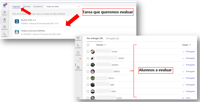 Acceso a la tarea para ver la rúbrica