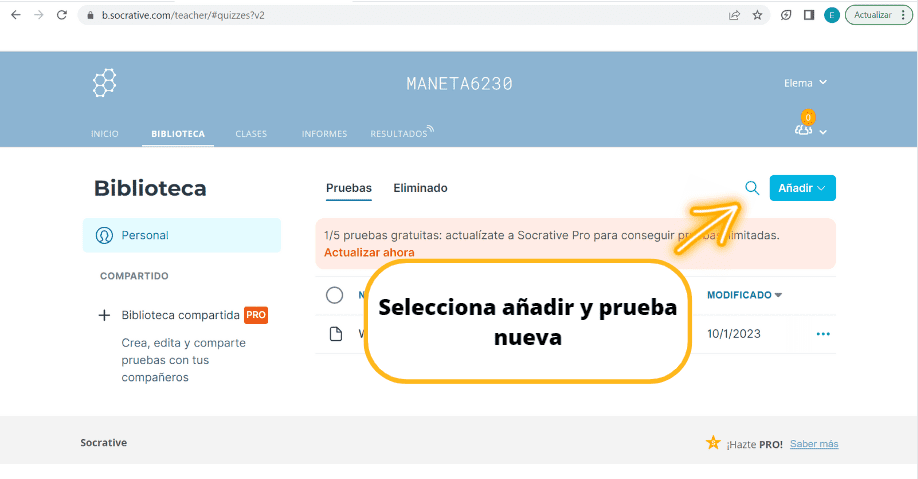 Cuestionarios Socrative B1